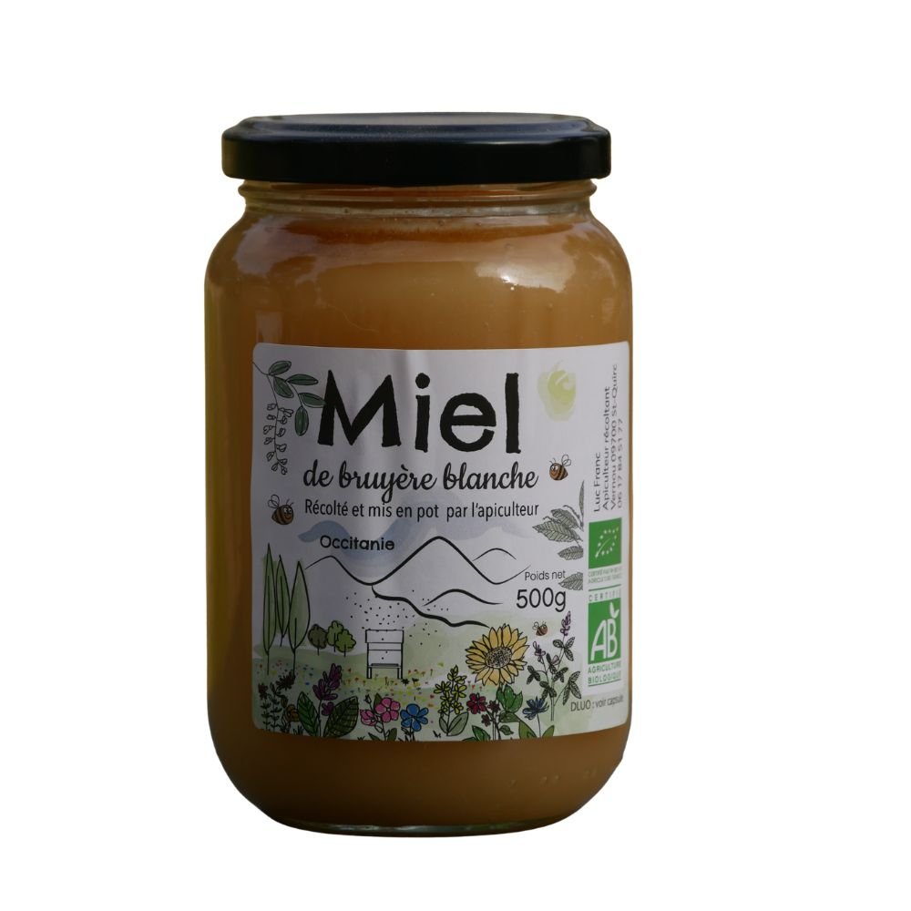 Miel de Bruyère blanche bio Miel de Bruyère blanche bio